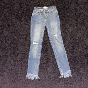 Free People Fringe Jeans